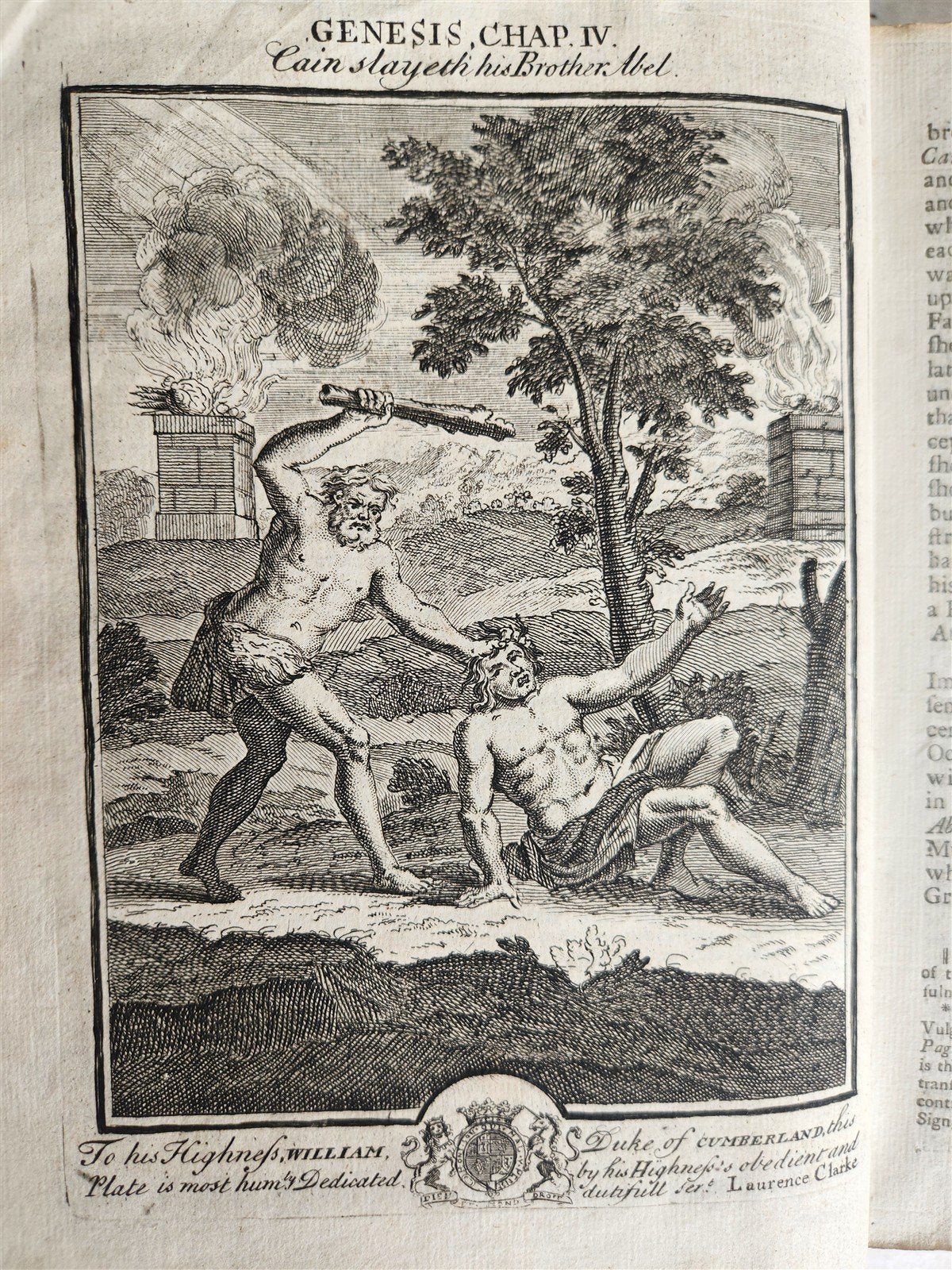 1739 BIBLE HISTORY in ENGLISH antique ILLUSTRATED OLD AND NEW TESTAMENT