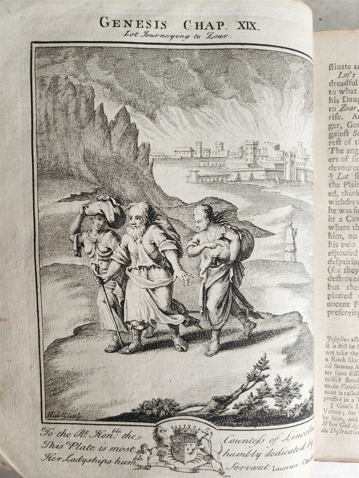 1739 BIBLE HISTORY in ENGLISH antique ILLUSTRATED OLD AND NEW TESTAMENT