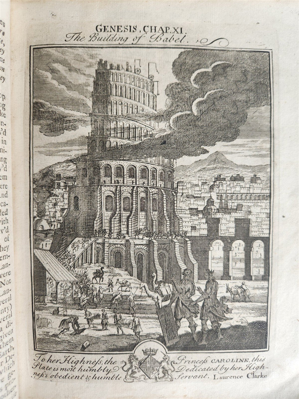 1739 BIBLE HISTORY in ENGLISH antique ILLUSTRATED OLD AND NEW TESTAMENT