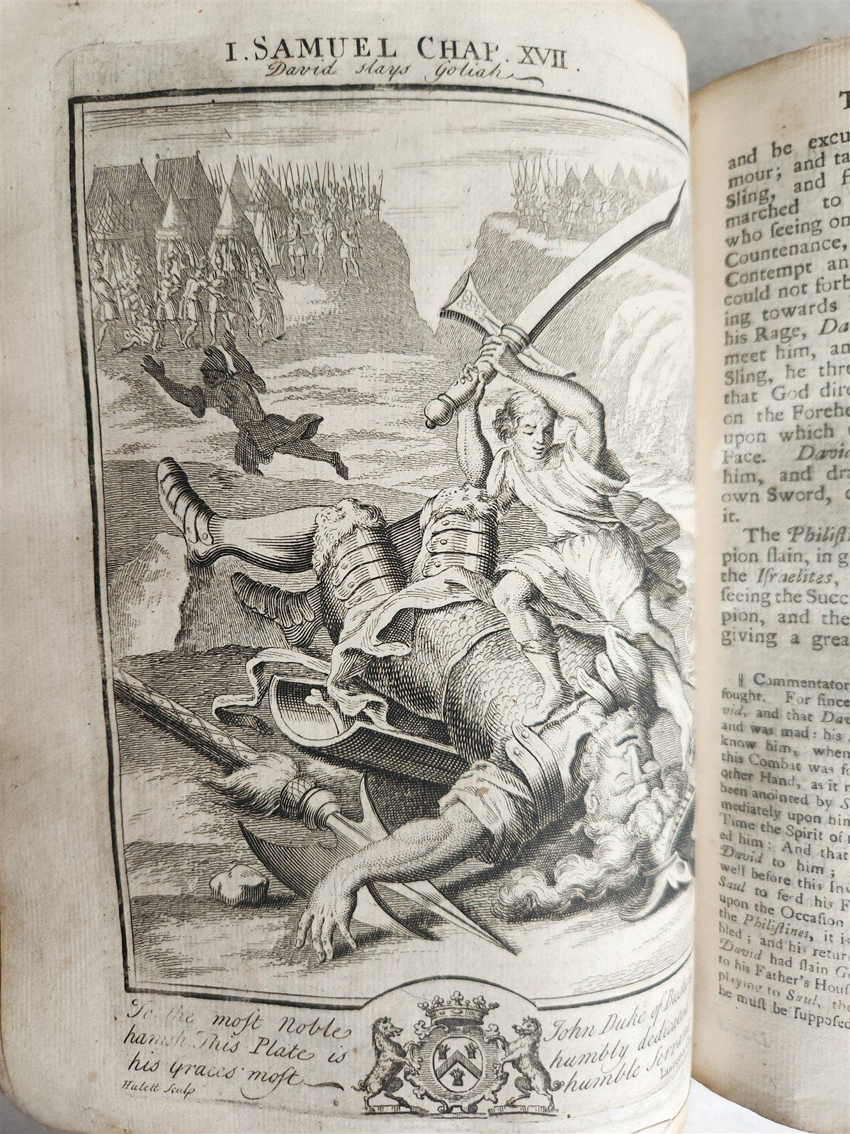 1739 BIBLE HISTORY in ENGLISH antique ILLUSTRATED OLD AND NEW TESTAMENT