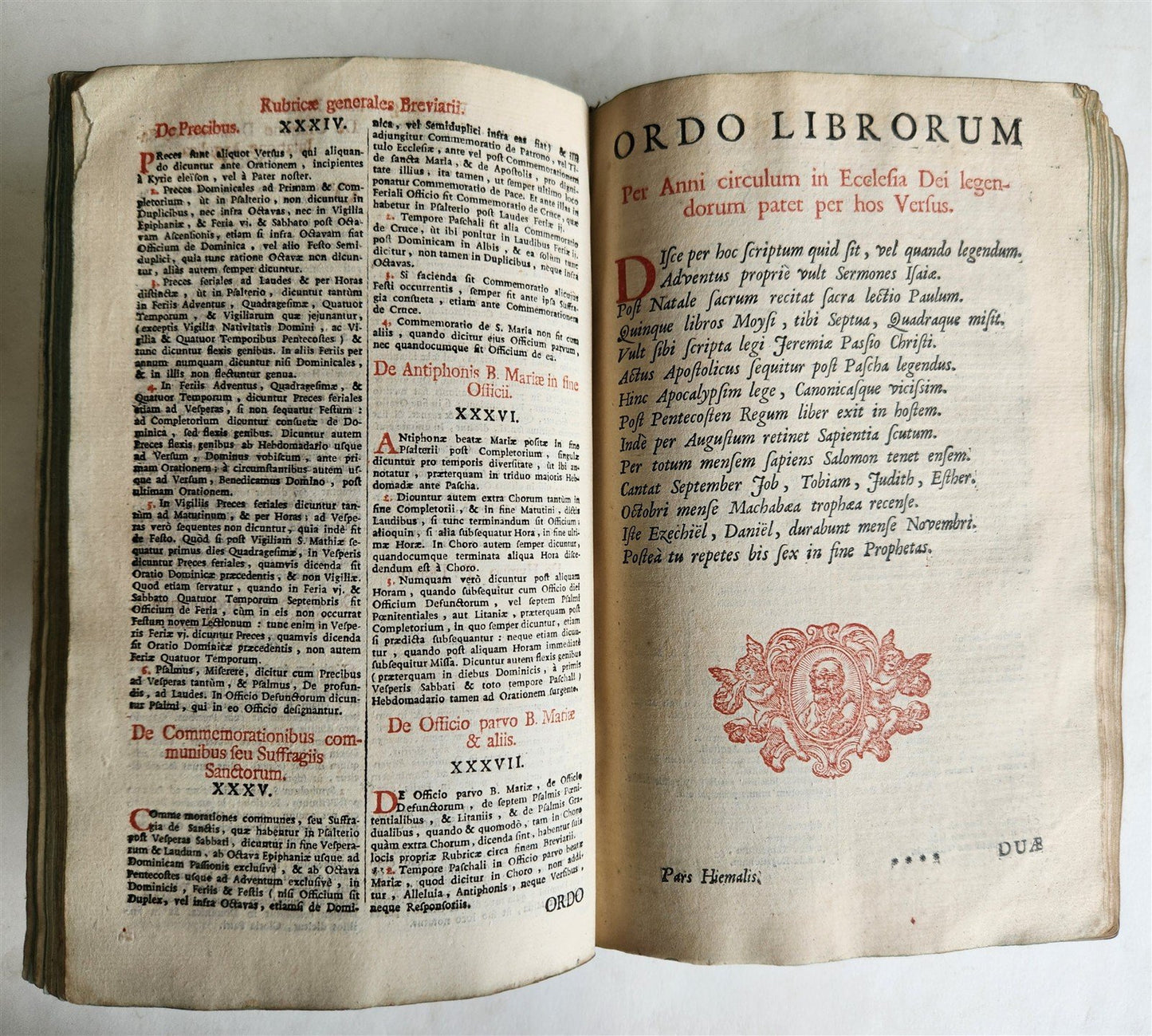 1781 BREVIARIUM ROMANUM antique PLANTIN decreto Sacro Sancti Concilii Tridentini