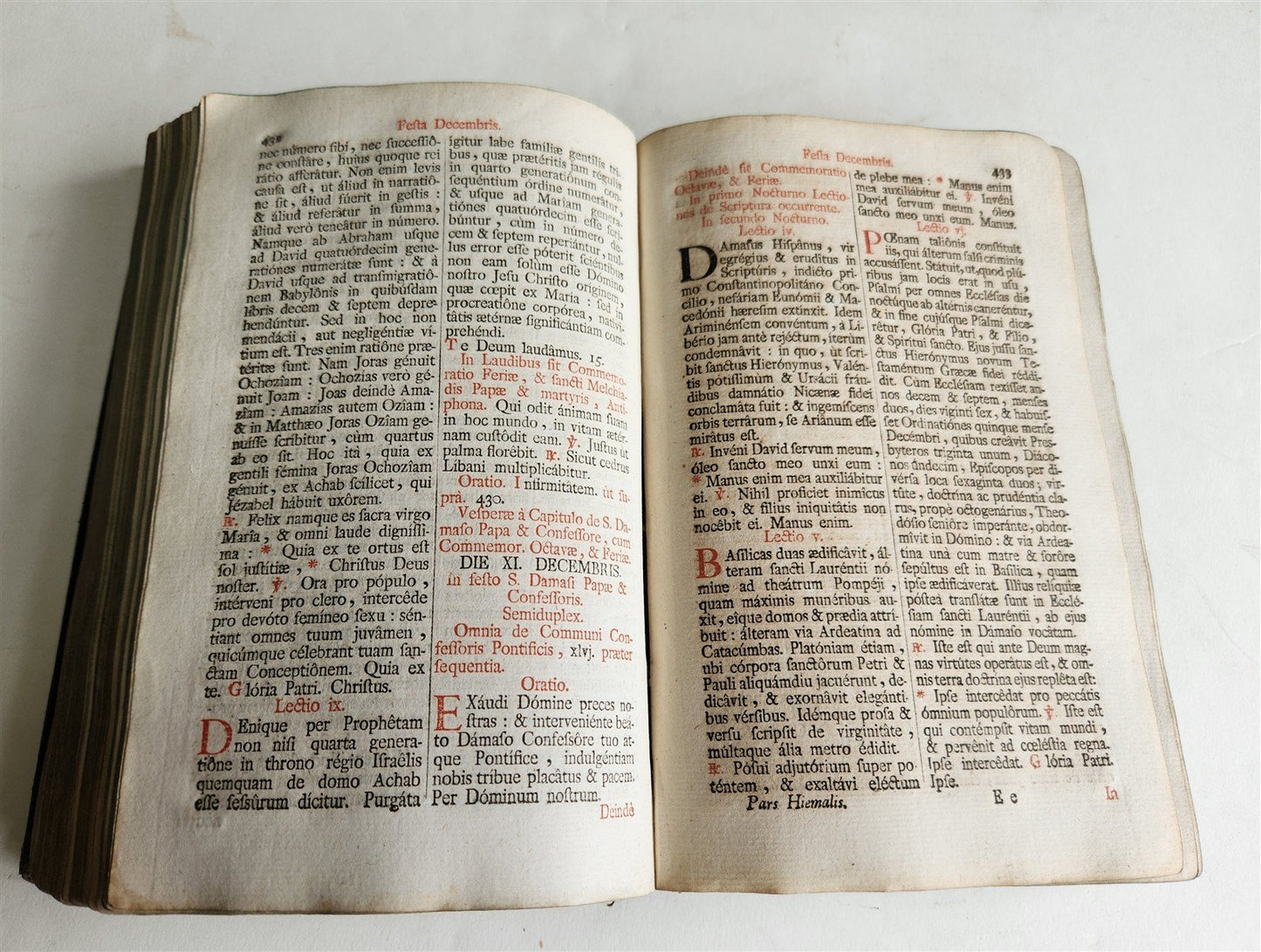 1781 BREVIARIUM ROMANUM antique PLANTIN decreto Sacro Sancti Concilii Tridentini