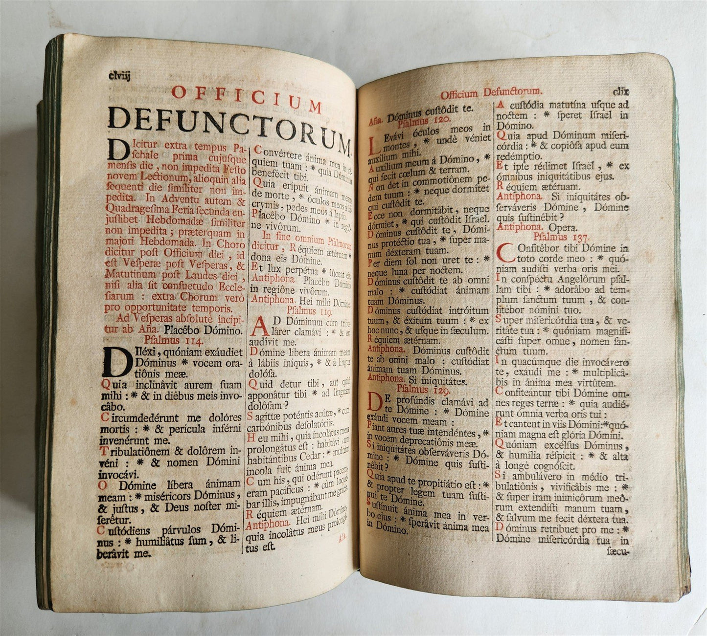 1781 BREVIARIUM ROMANUM antique PLANTIN decreto Sacro Sancti Concilii Tridentini