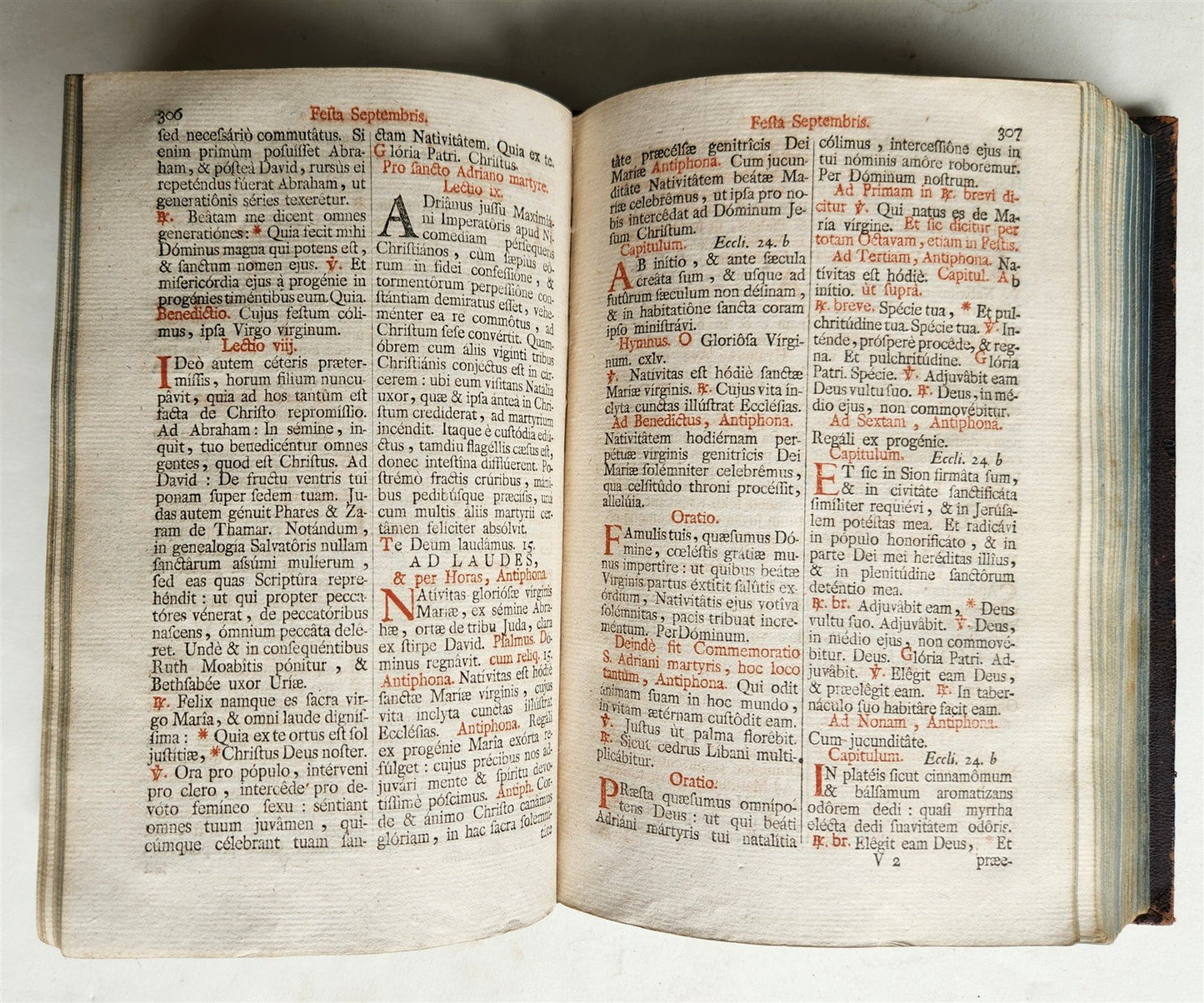 1781 BREVIARIUM ROMANUM 'Sacro Sancti Concilii Tridentini' antique PLANTIN PRESS