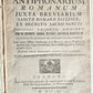 1760 ANTIPHONARIUM ROMANUM BREVIARIUM 'Sacro Sancti Concilii Tridentini' antique