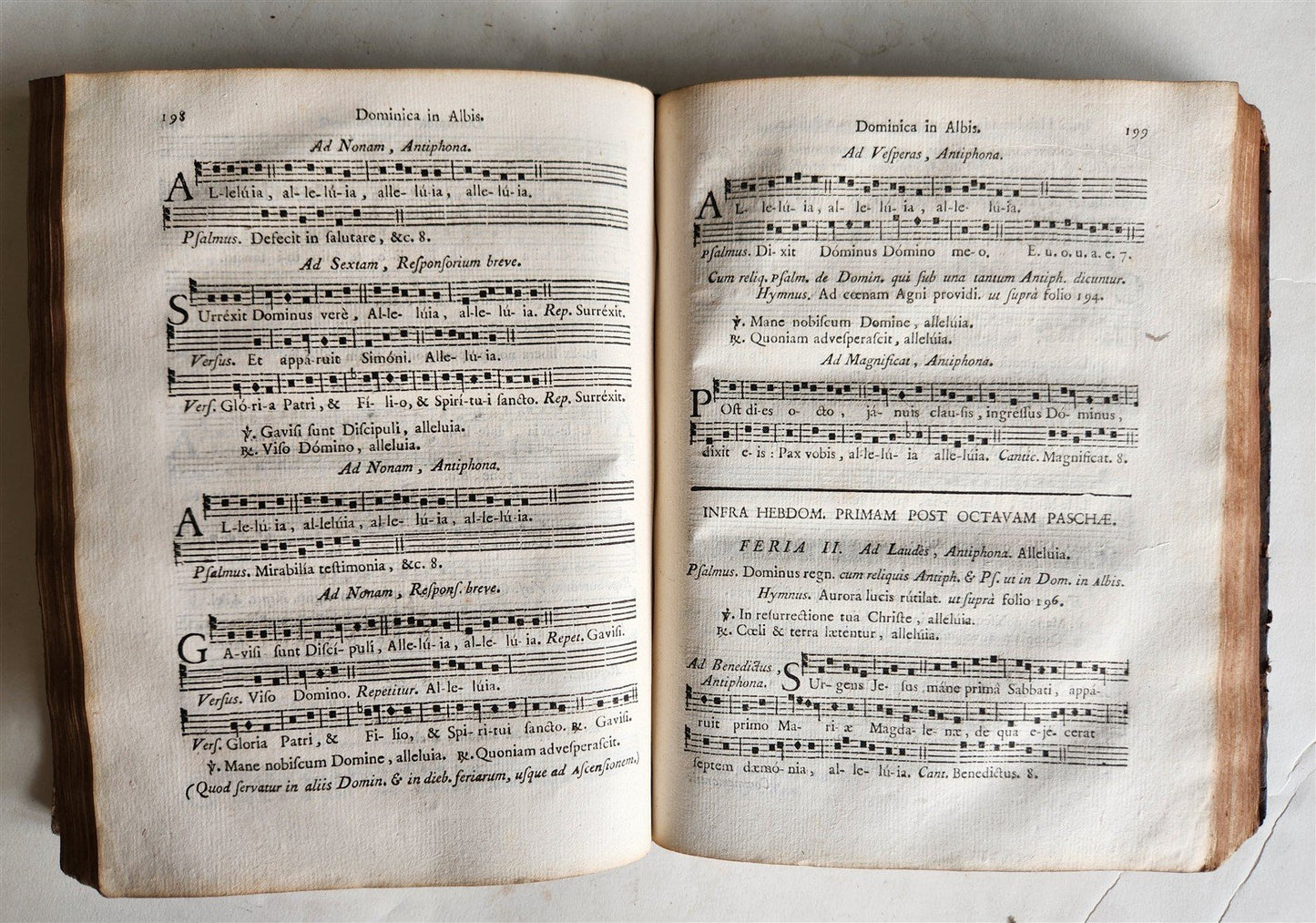 1760 ANTIPHONARIUM ROMANUM BREVIARIUM 'Sacro Sancti Concilii Tridentini' antique