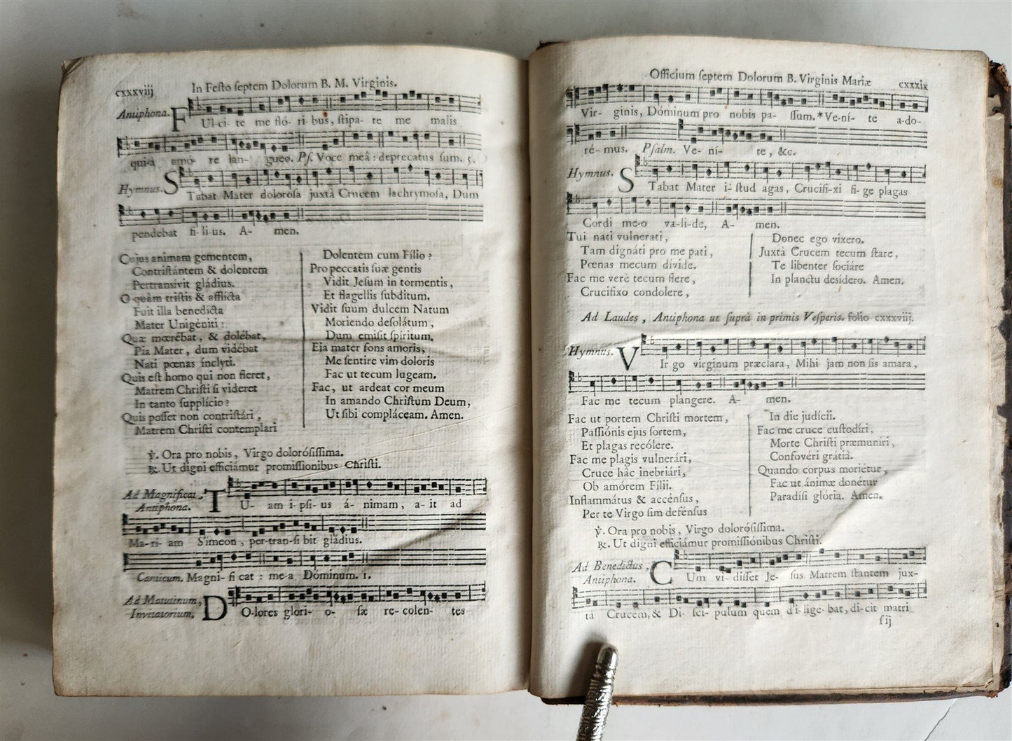 1760 ANTIPHONARIUM ROMANUM BREVIARIUM 'Sacro Sancti Concilii Tridentini' antique