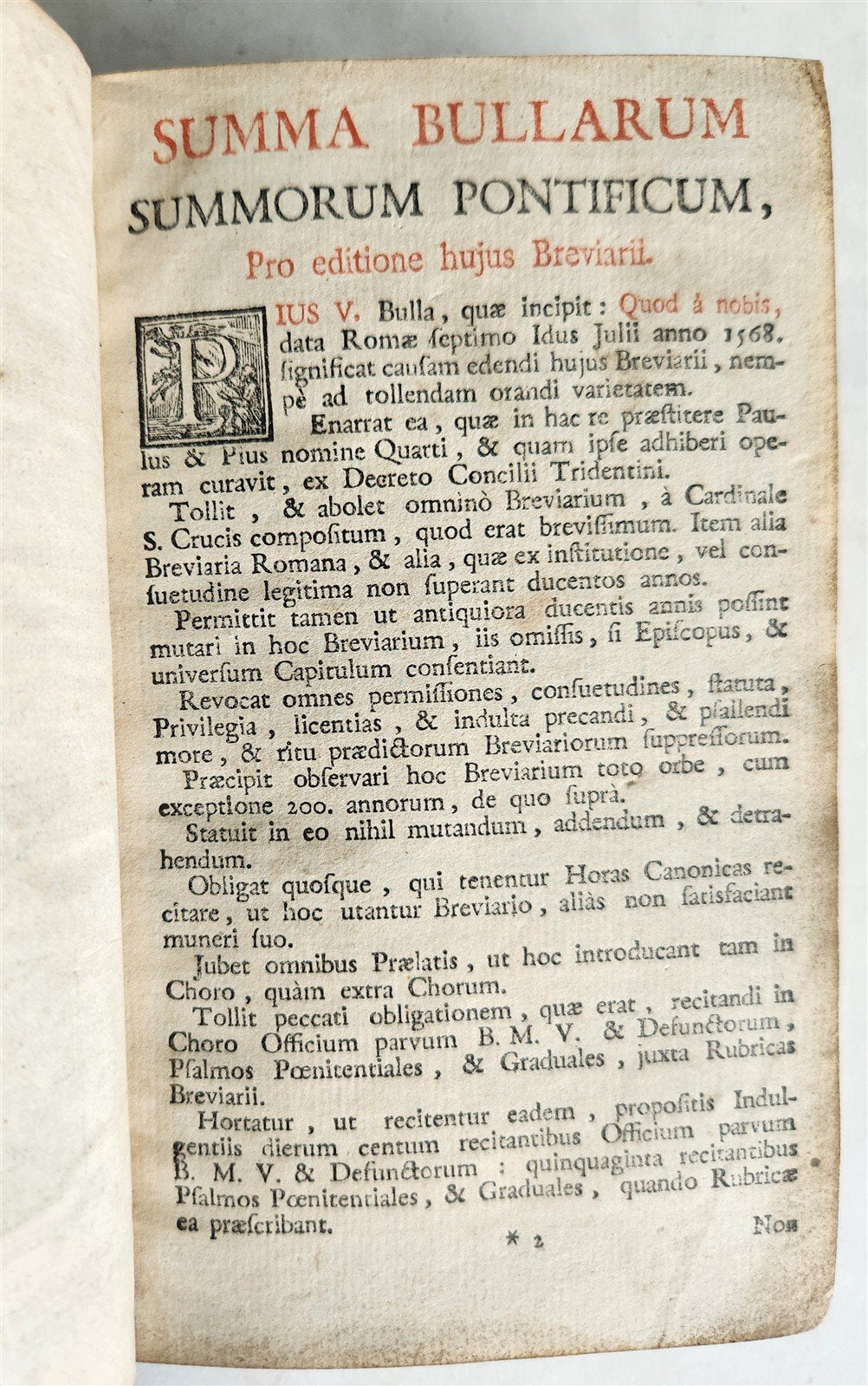 1794 BREVIARIUM ROMANUM 'Sacro Sancti Concilii Tridentini' antique PLANTIN PRESS