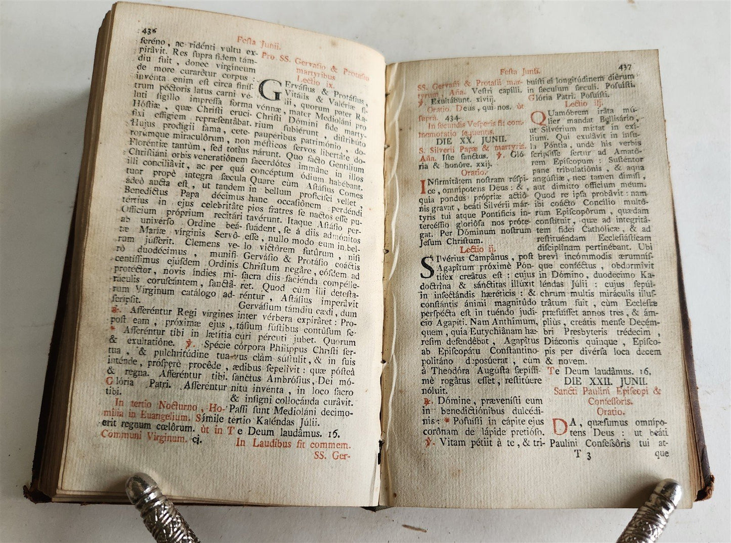 1794 BREVIARIUM ROMANUM 'Sacro Sancti Concilii Tridentini' antique PLANTIN PRESS