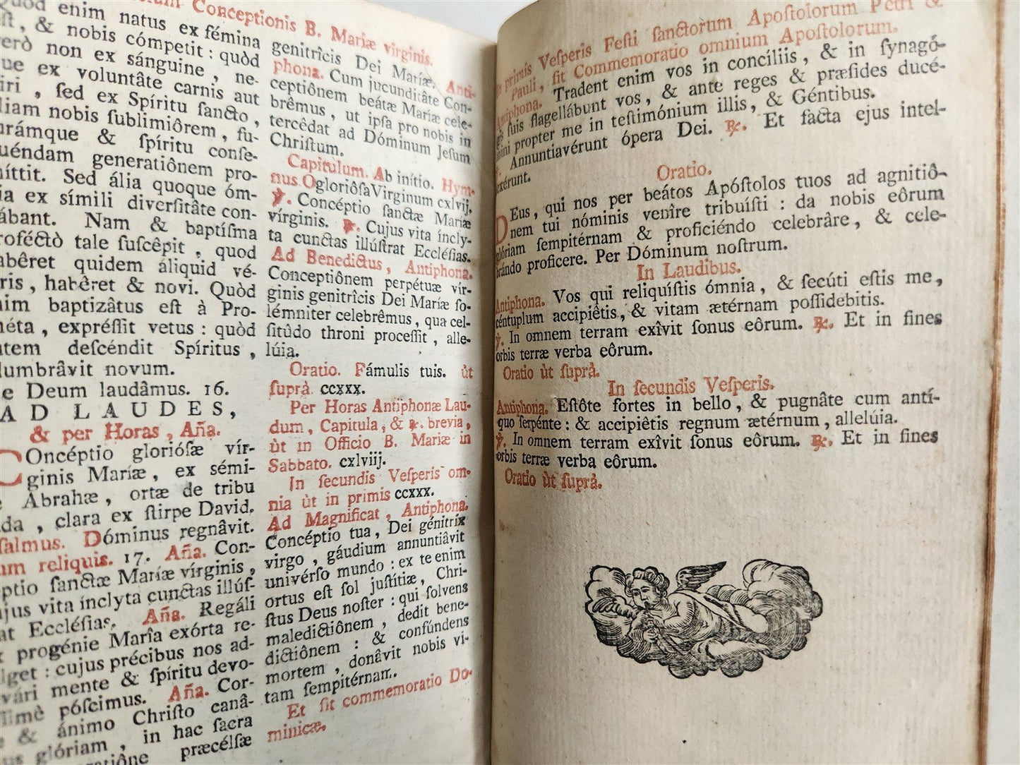 1794 BREVIARIUM ROMANUM 'Sacro Sancti Concilii Tridentini' antique PLANTIN PRESS