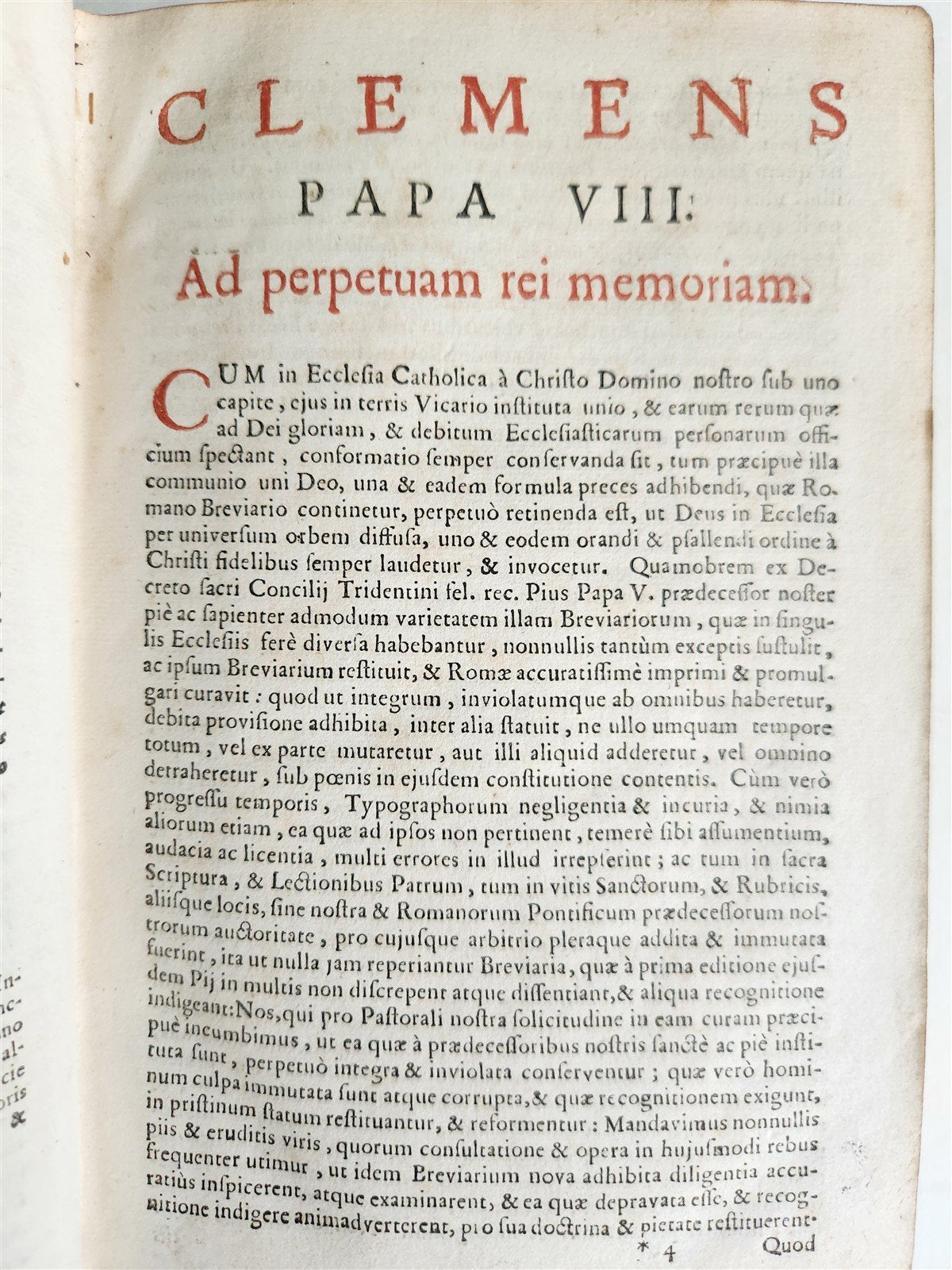 1739 BREVIARIUM ROMANUM 'Sacro Sancti Concilii Tridentini' antique PLANTIN PRESS