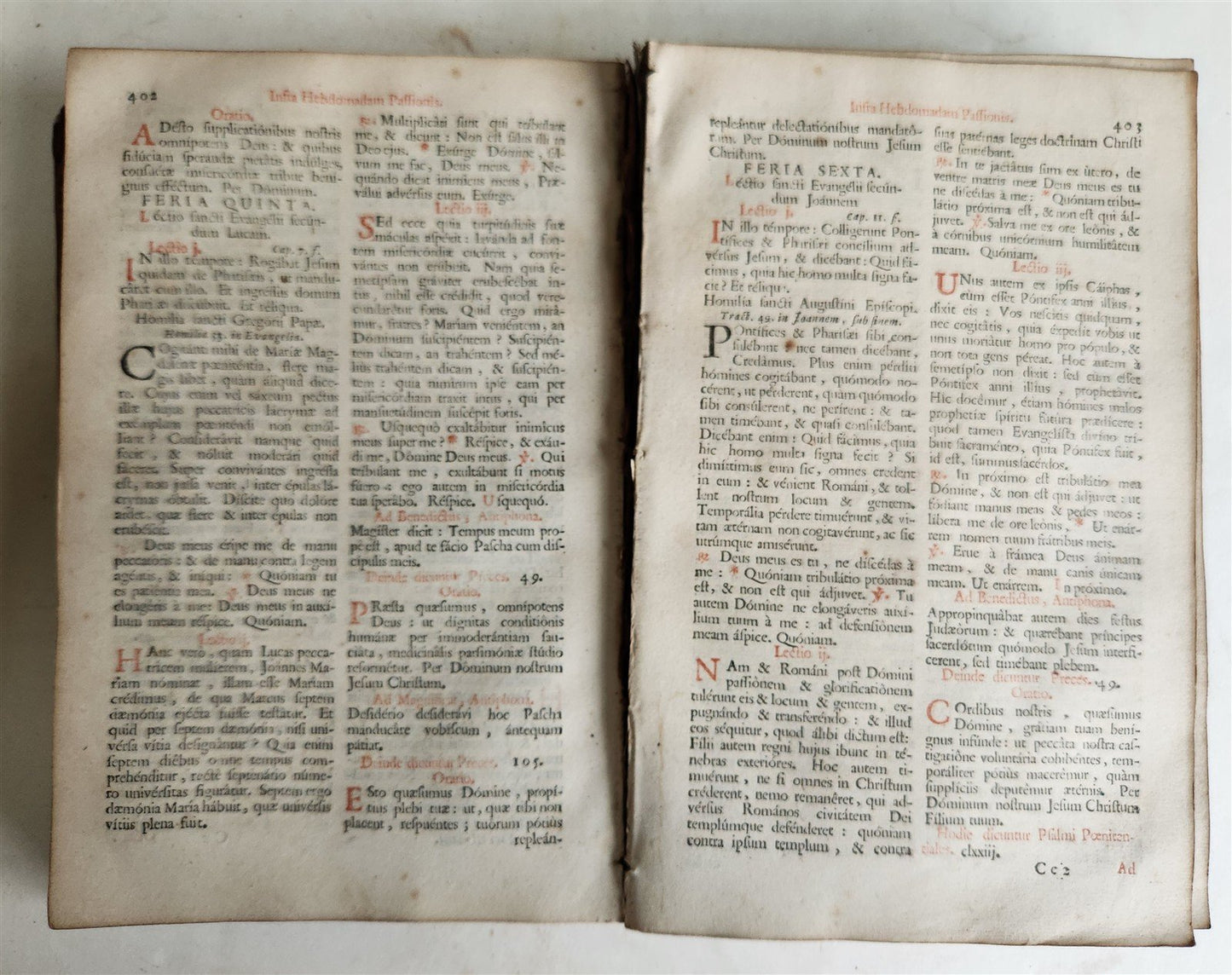 1739 BREVIARIUM ROMANUM 'Sacro Sancti Concilii Tridentini' antique PLANTIN PRESS