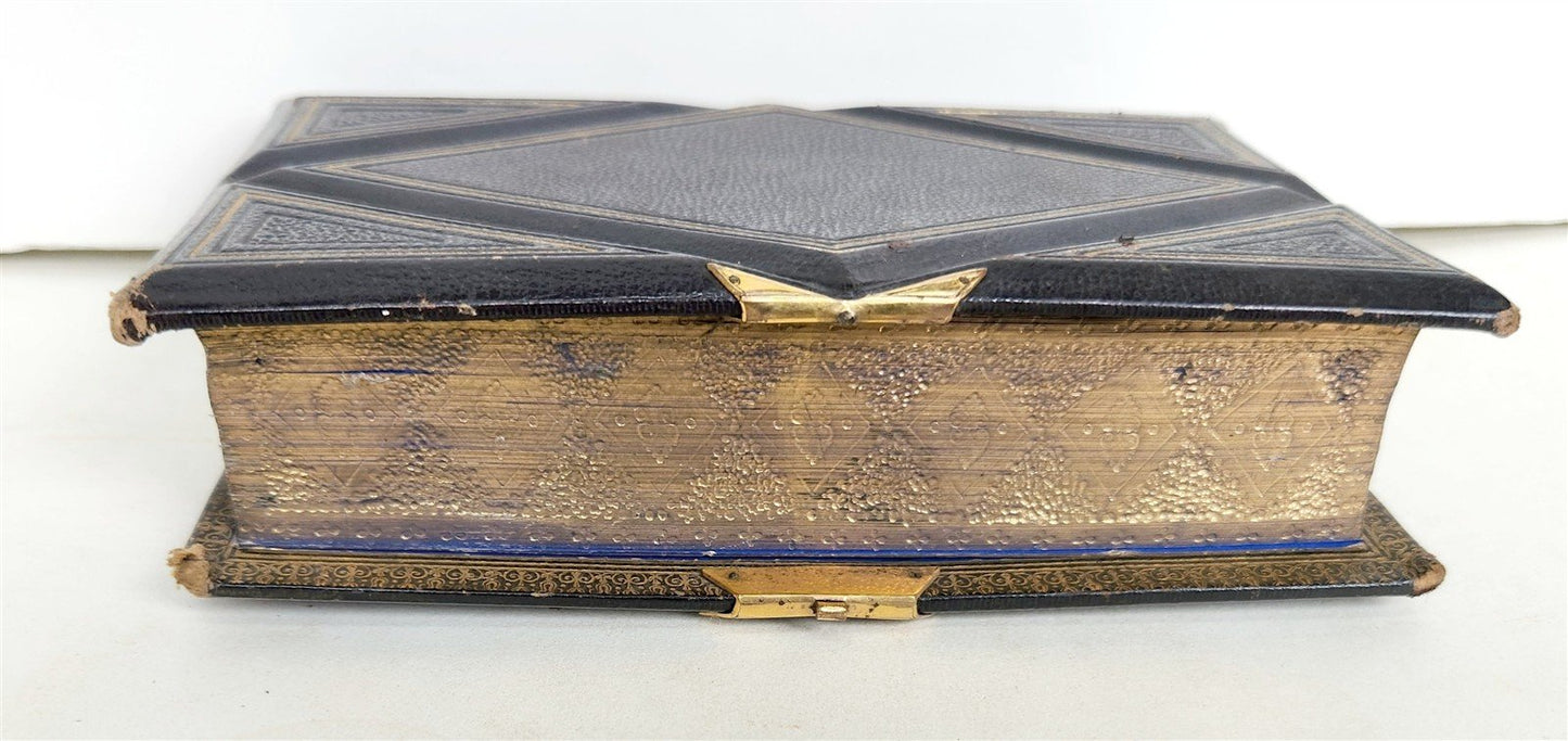 1845 BOOK OF COMMON PRAYER in ENGLISH w/ PSALMS of DAVID ANTIQUE FINE BINDING