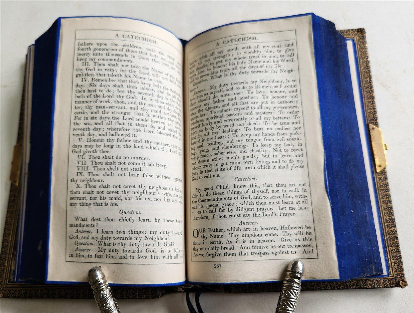 1845 BOOK OF COMMON PRAYER in ENGLISH w/ PSALMS of DAVID ANTIQUE FINE BINDING