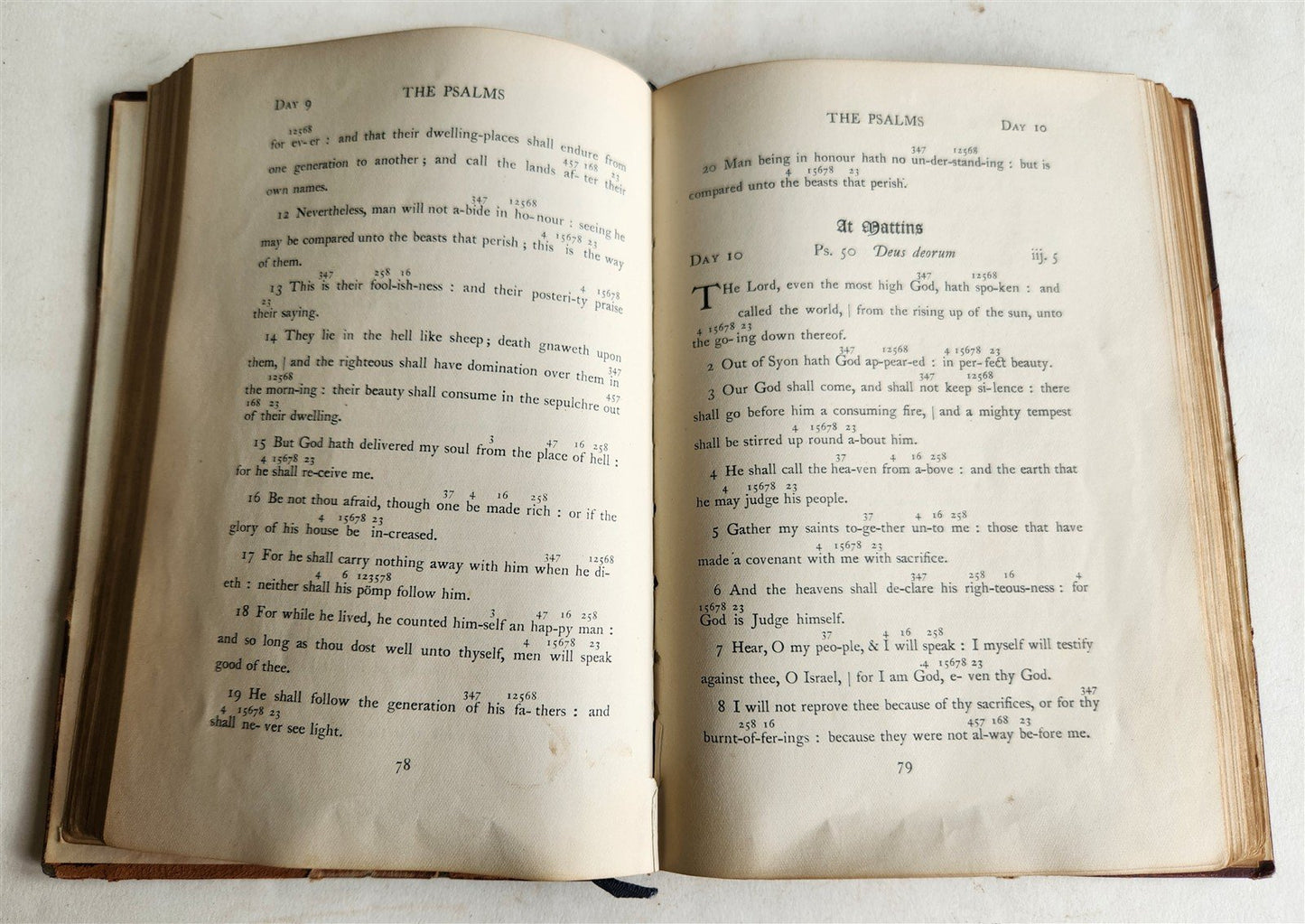 1928 PSALMS & CANTICLES at MATTINS & EVENSONGS from the SARUM TONALE ANTIQUE