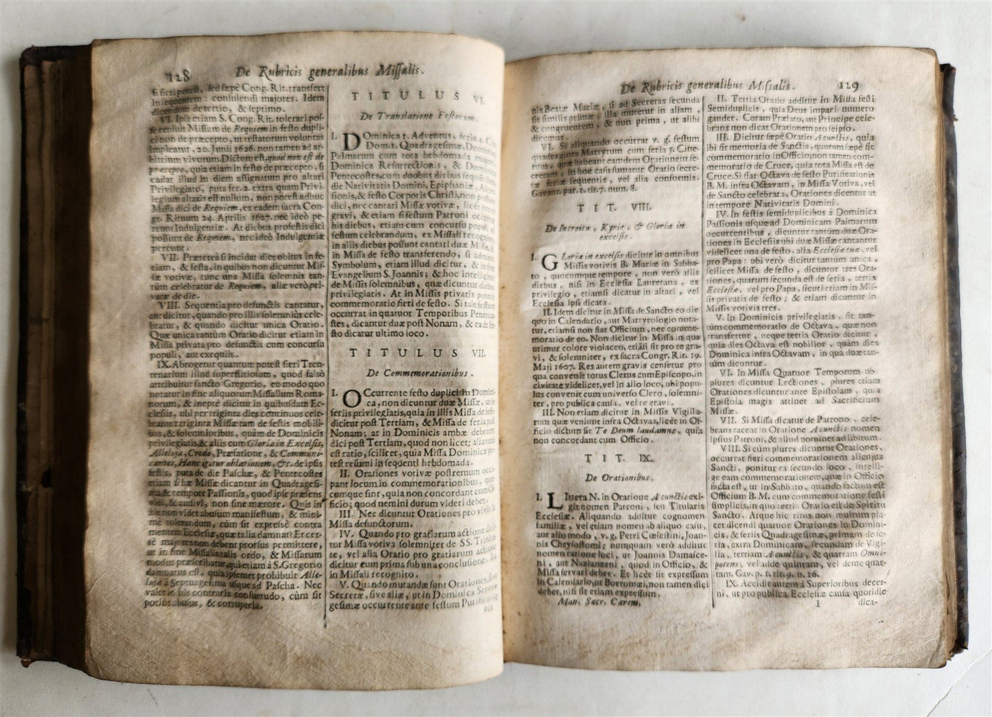 1726 MANUALE SACRUM CAEREMONIARUM by MICHAELE BAULDRY antique