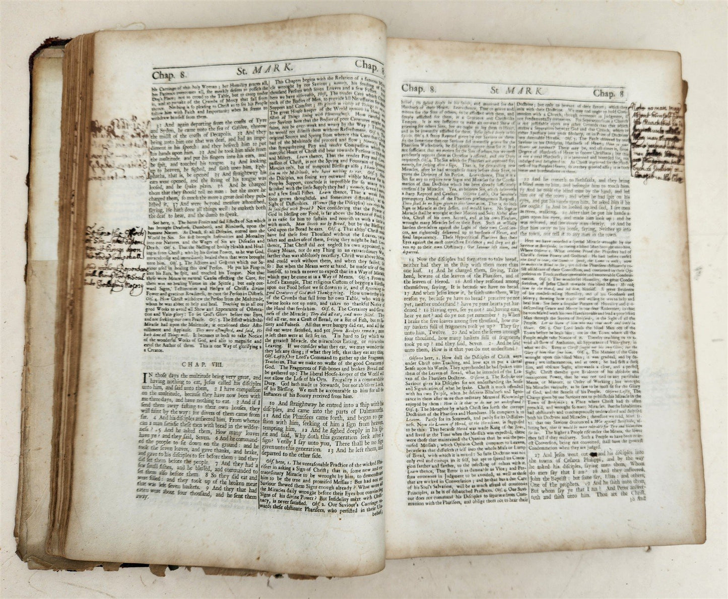 1719 EXPOSITORY NOTES on NEW TESTAMENT antique BIBLE COMMENTARY FOLIO in ENGLISH