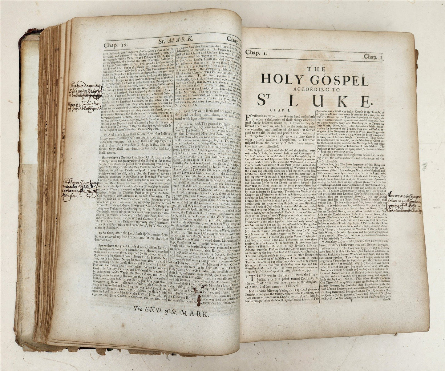 1719 EXPOSITORY NOTES on NEW TESTAMENT antique BIBLE COMMENTARY FOLIO in ENGLISH