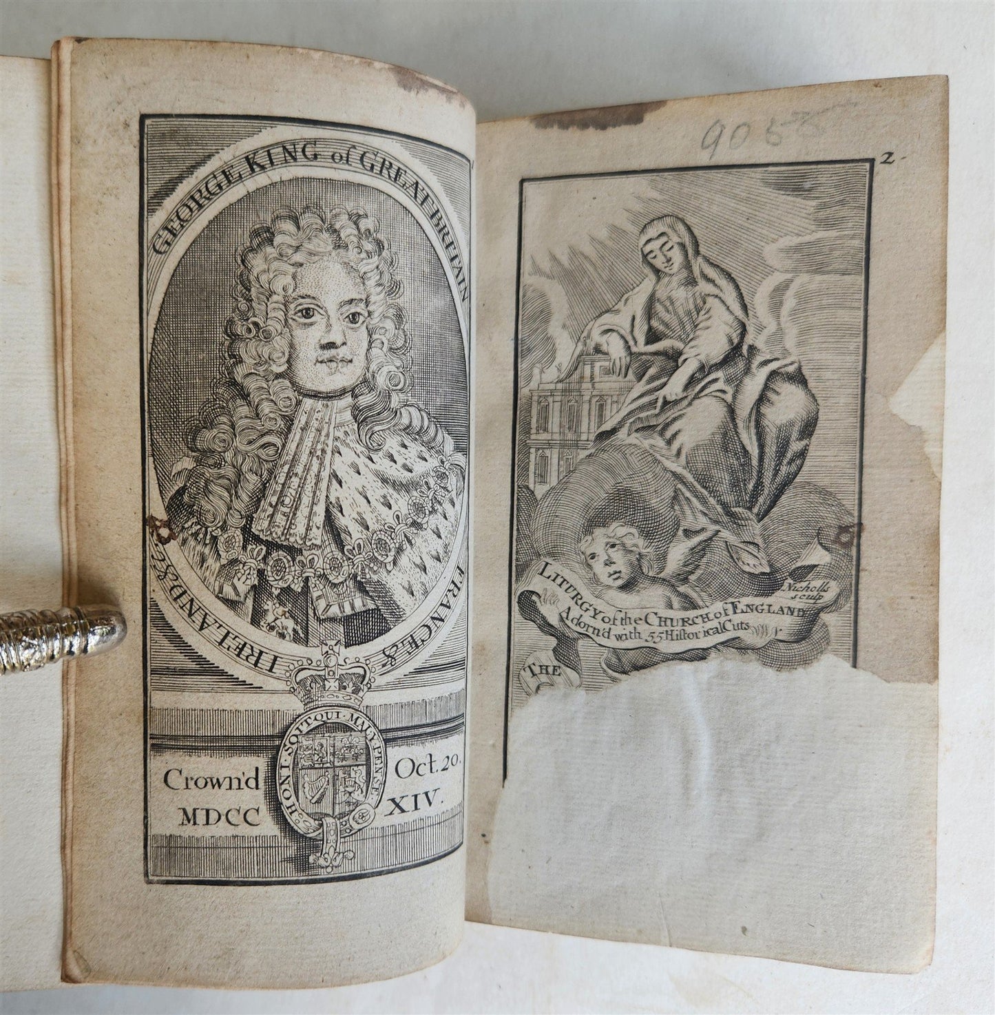 1726 BOOK OF COMMON PRAYER in ENGLISH antique ILLUSTRATED