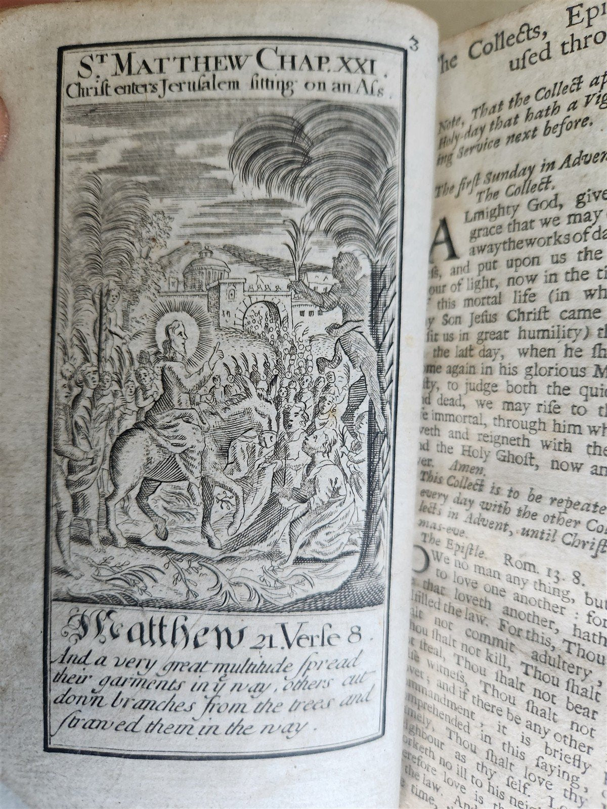 1726 BOOK OF COMMON PRAYER in ENGLISH antique ILLUSTRATED