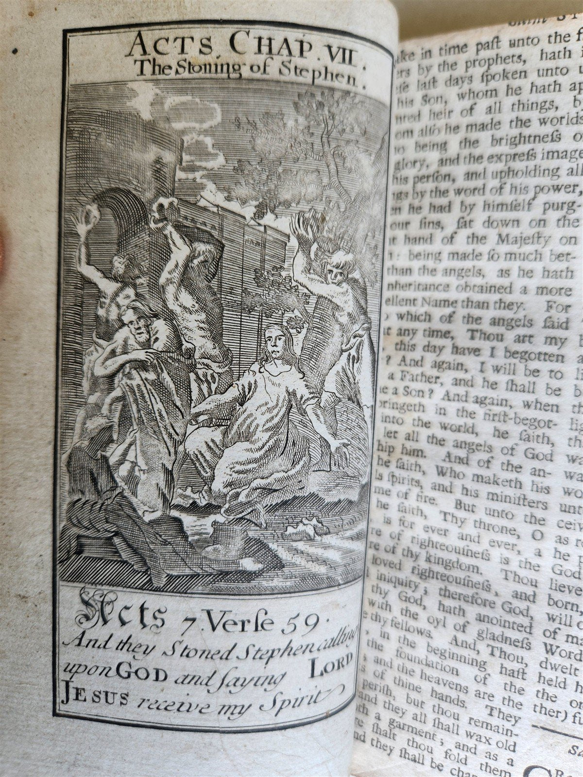 1726 BOOK OF COMMON PRAYER in ENGLISH antique ILLUSTRATED