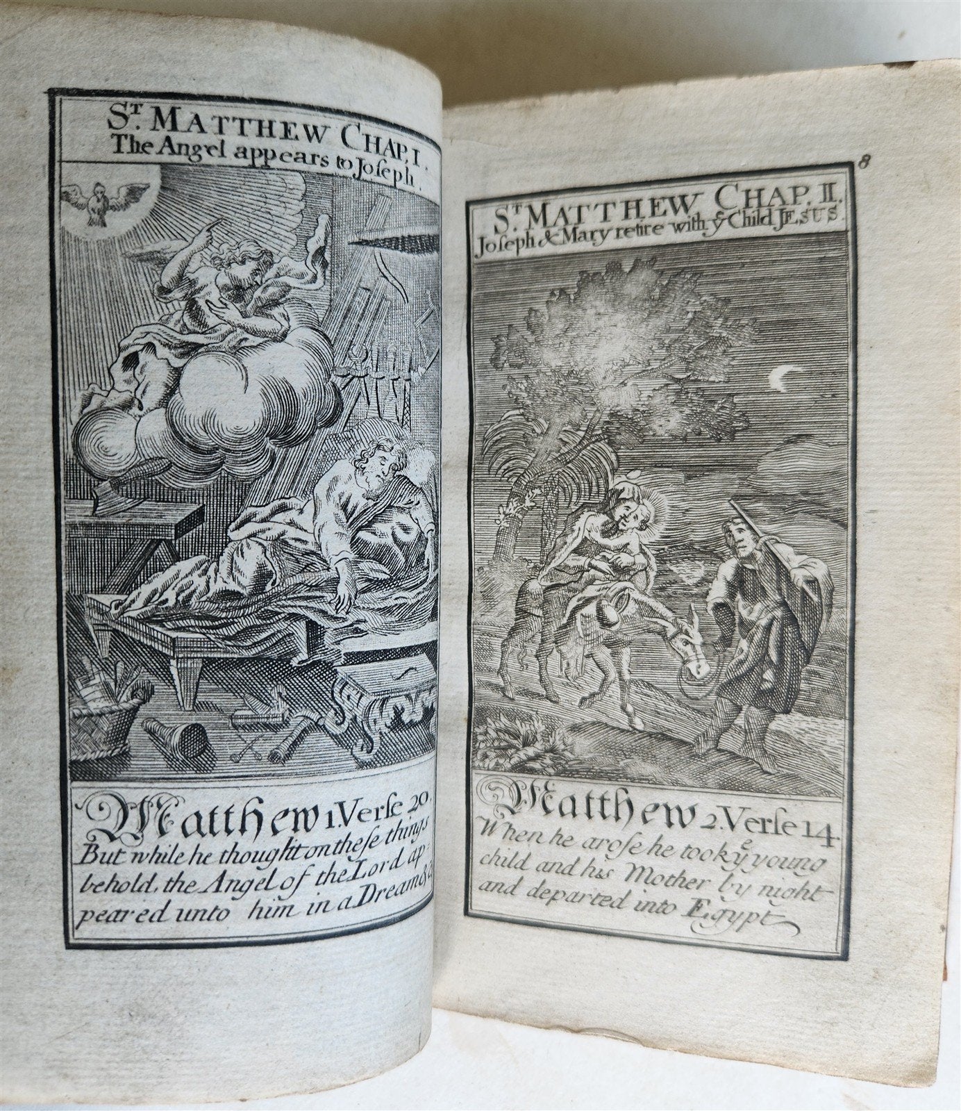 1726 BOOK OF COMMON PRAYER in ENGLISH antique ILLUSTRATED