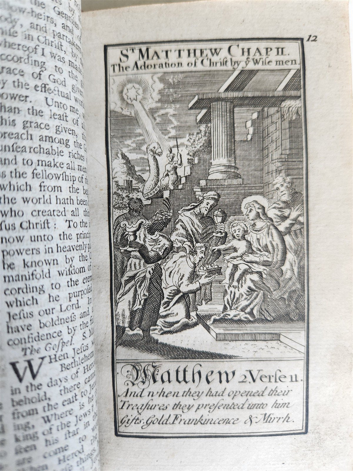 1726 BOOK OF COMMON PRAYER in ENGLISH antique ILLUSTRATED