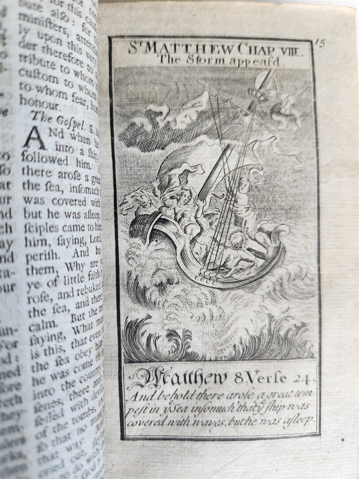1726 BOOK OF COMMON PRAYER in ENGLISH antique ILLUSTRATED