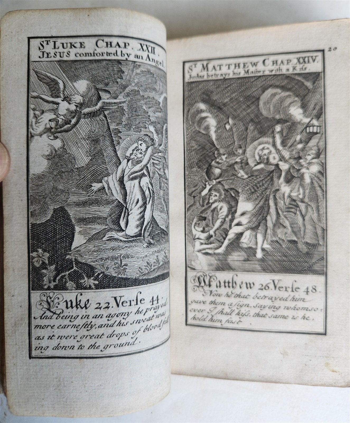 1726 BOOK OF COMMON PRAYER in ENGLISH antique ILLUSTRATED