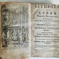 1727 LITURGIA seu LIBER in ENGLISH antique