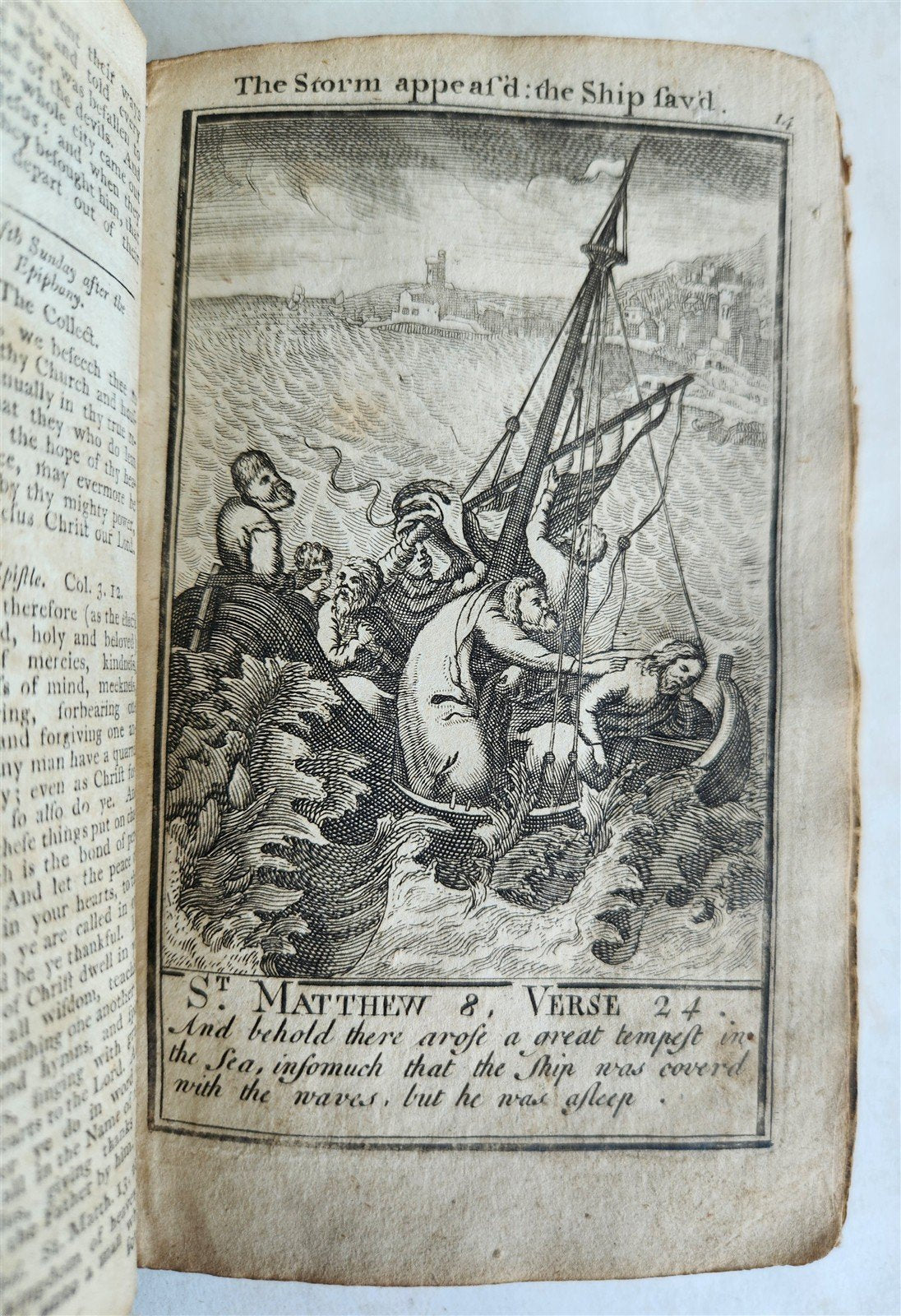 1790 BOOK OF COMMON PRAYER in ENGLISH antique ILLUSTRATED