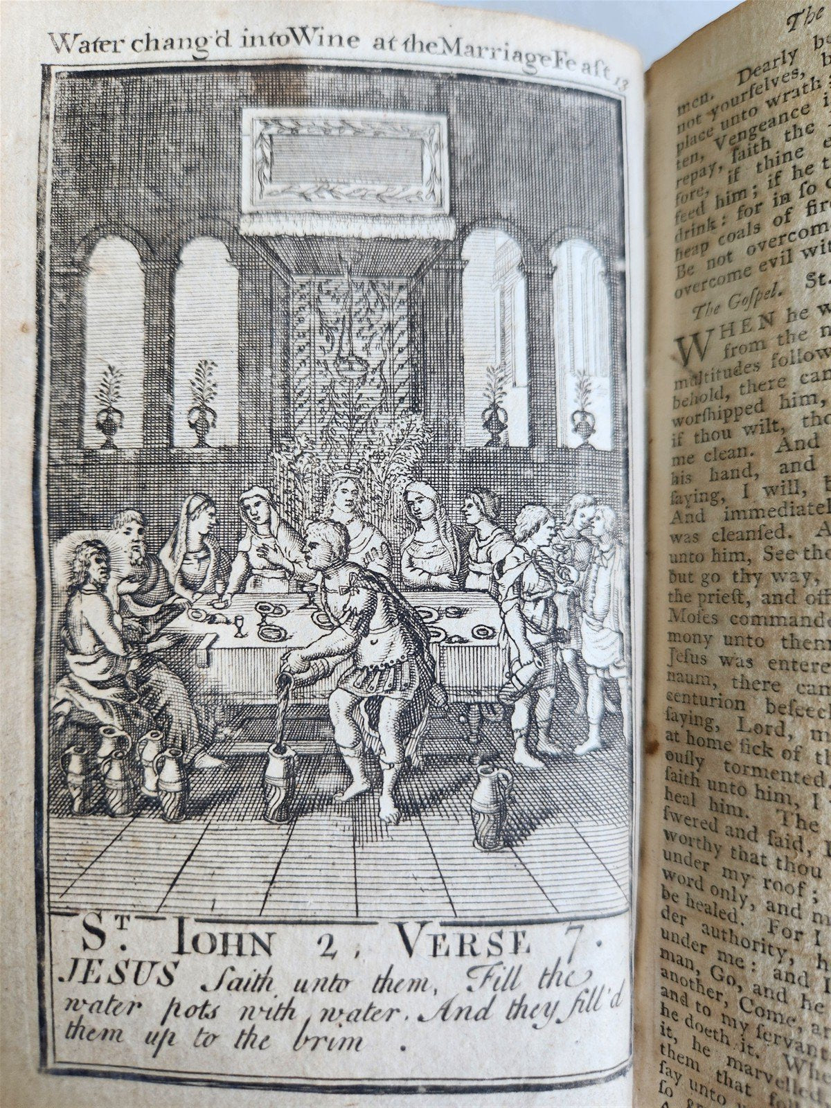 1790 BOOK OF COMMON PRAYER in ENGLISH antique ILLUSTRATED