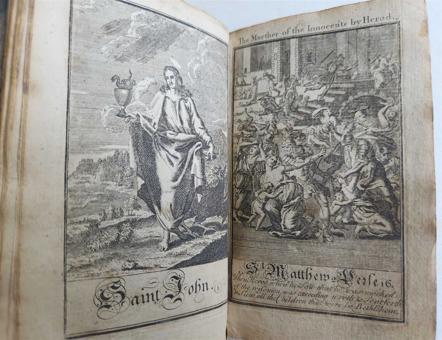 1790 BOOK OF COMMON PRAYER in ENGLISH antique ILLUSTRATED