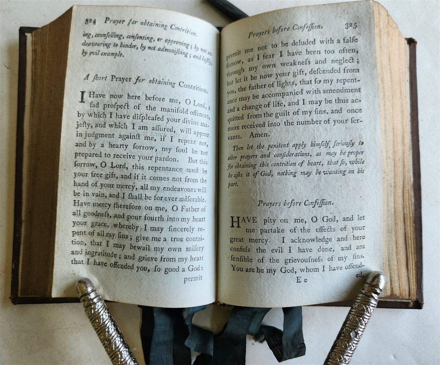 1799 THE POSEY of PRAYERS or KEY of HEAVEN in ENGLISH antique