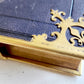 1880s BOOK OF COMMON PRAYER in ENGLISH antique FINE BINDING DECORATED with BRASS