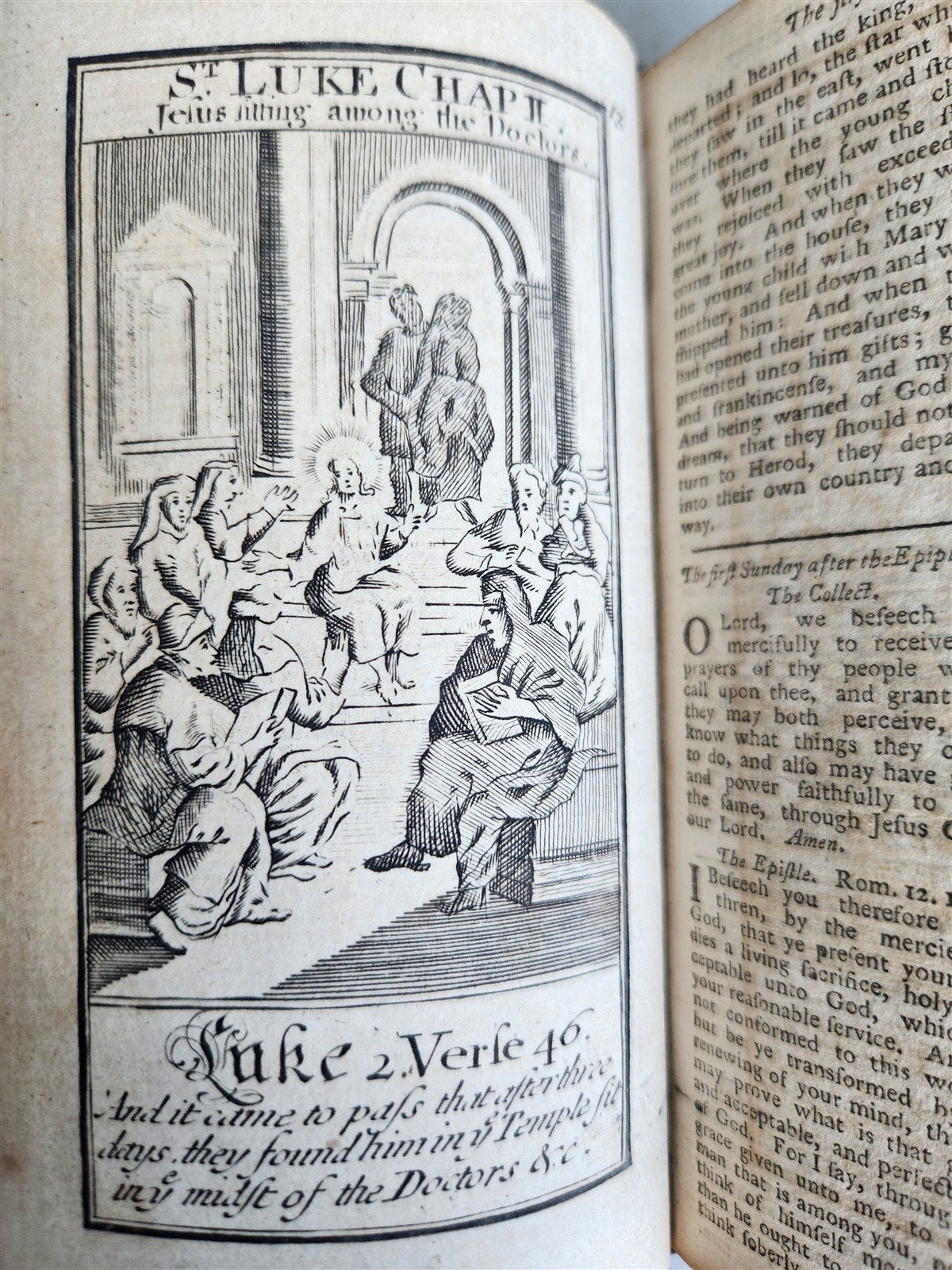1774 BOOK OF COMMON PRAYER in ENGLISH antique ILLUSTRATED