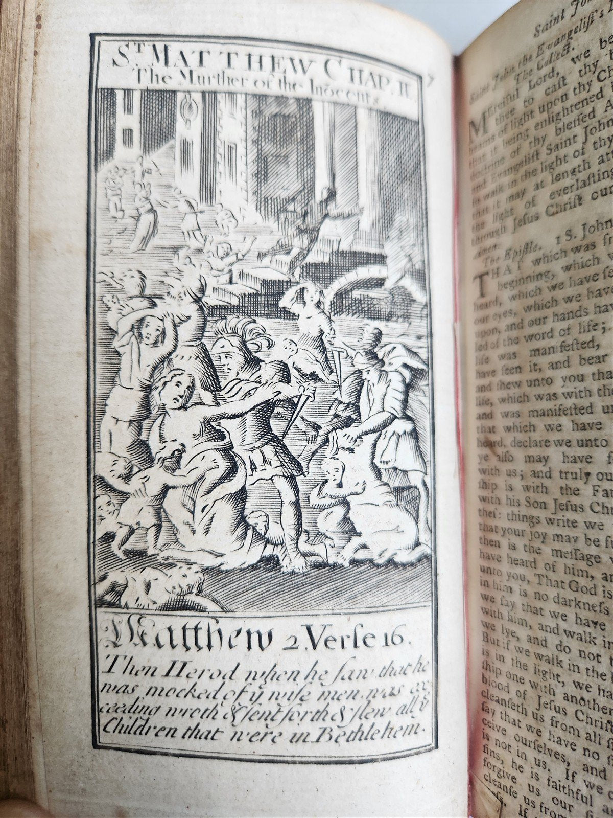 1774 BOOK OF COMMON PRAYER in ENGLISH antique ILLUSTRATED