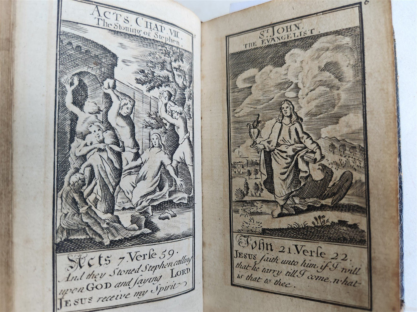1774 BOOK OF COMMON PRAYER in ENGLISH antique ILLUSTRATED