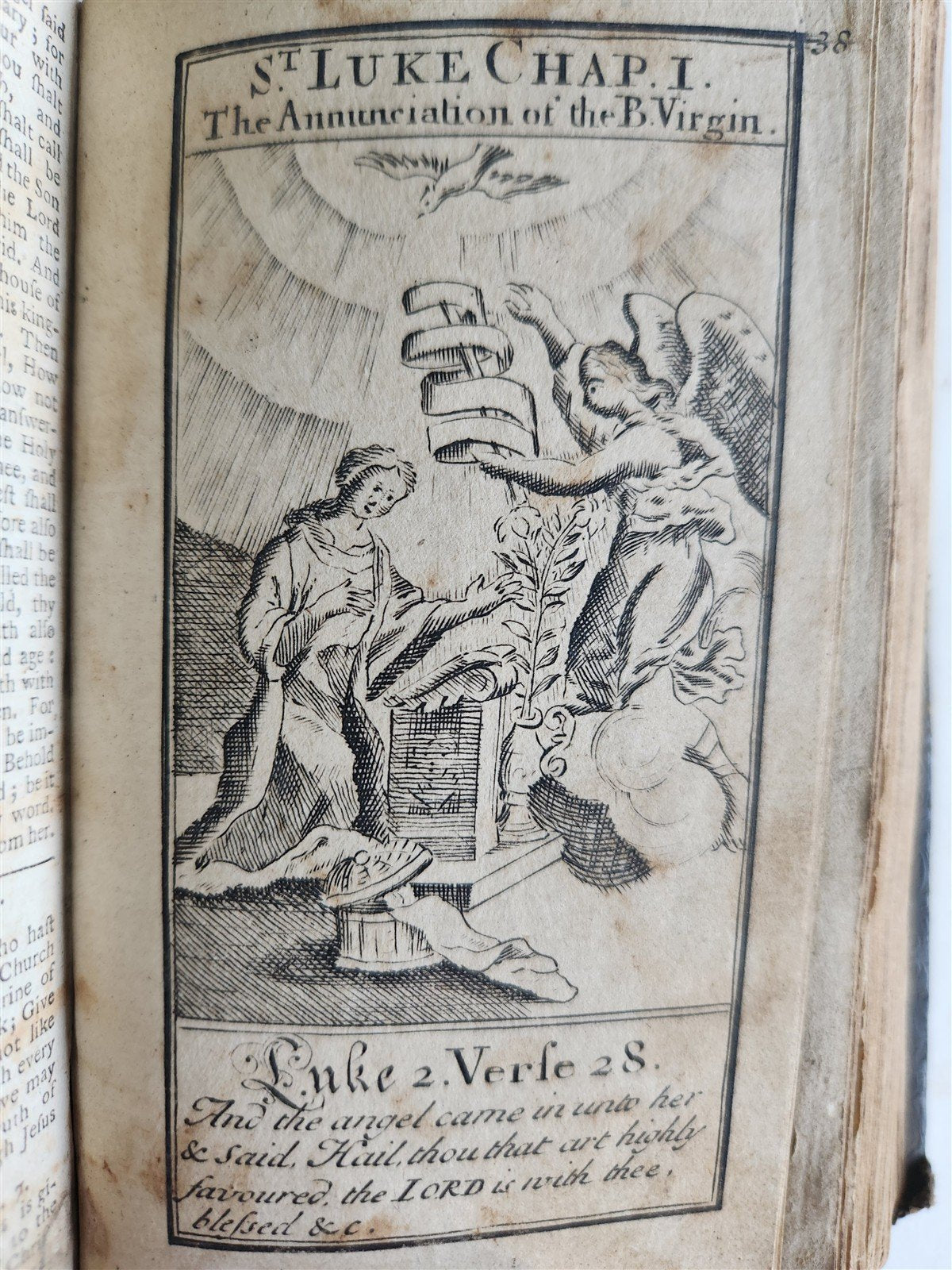1774 BOOK OF COMMON PRAYER in ENGLISH antique ILLUSTRATED