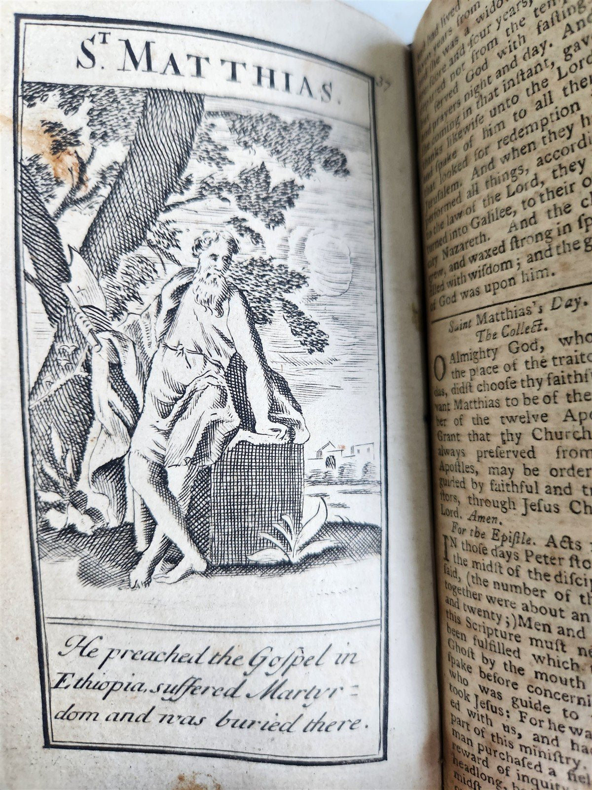1774 BOOK OF COMMON PRAYER in ENGLISH antique ILLUSTRATED