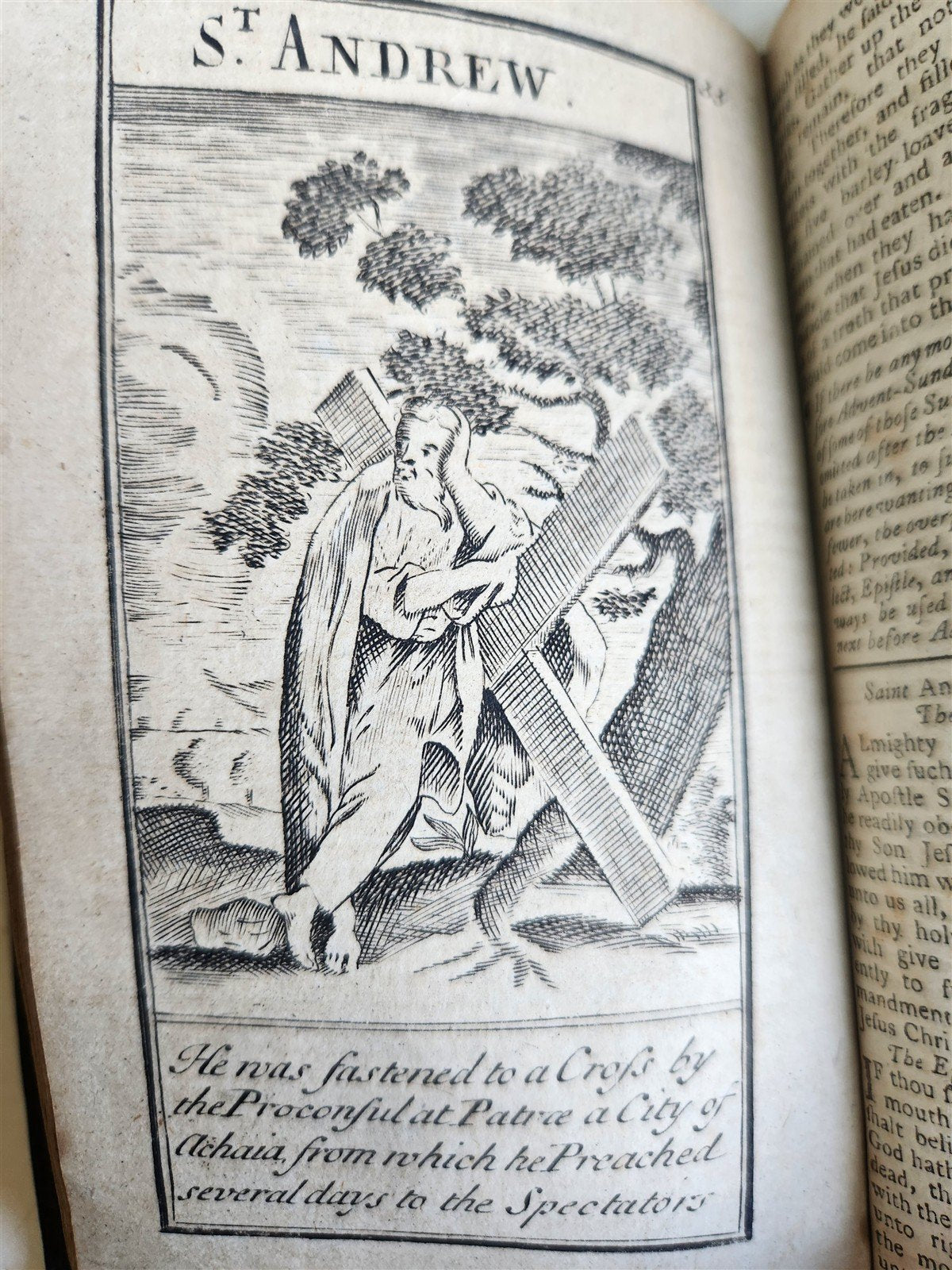 1774 BOOK OF COMMON PRAYER in ENGLISH antique ILLUSTRATED