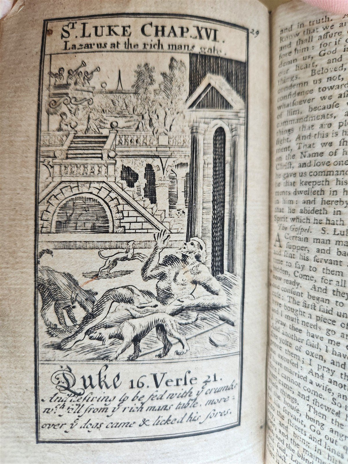 1774 BOOK OF COMMON PRAYER in ENGLISH antique ILLUSTRATED