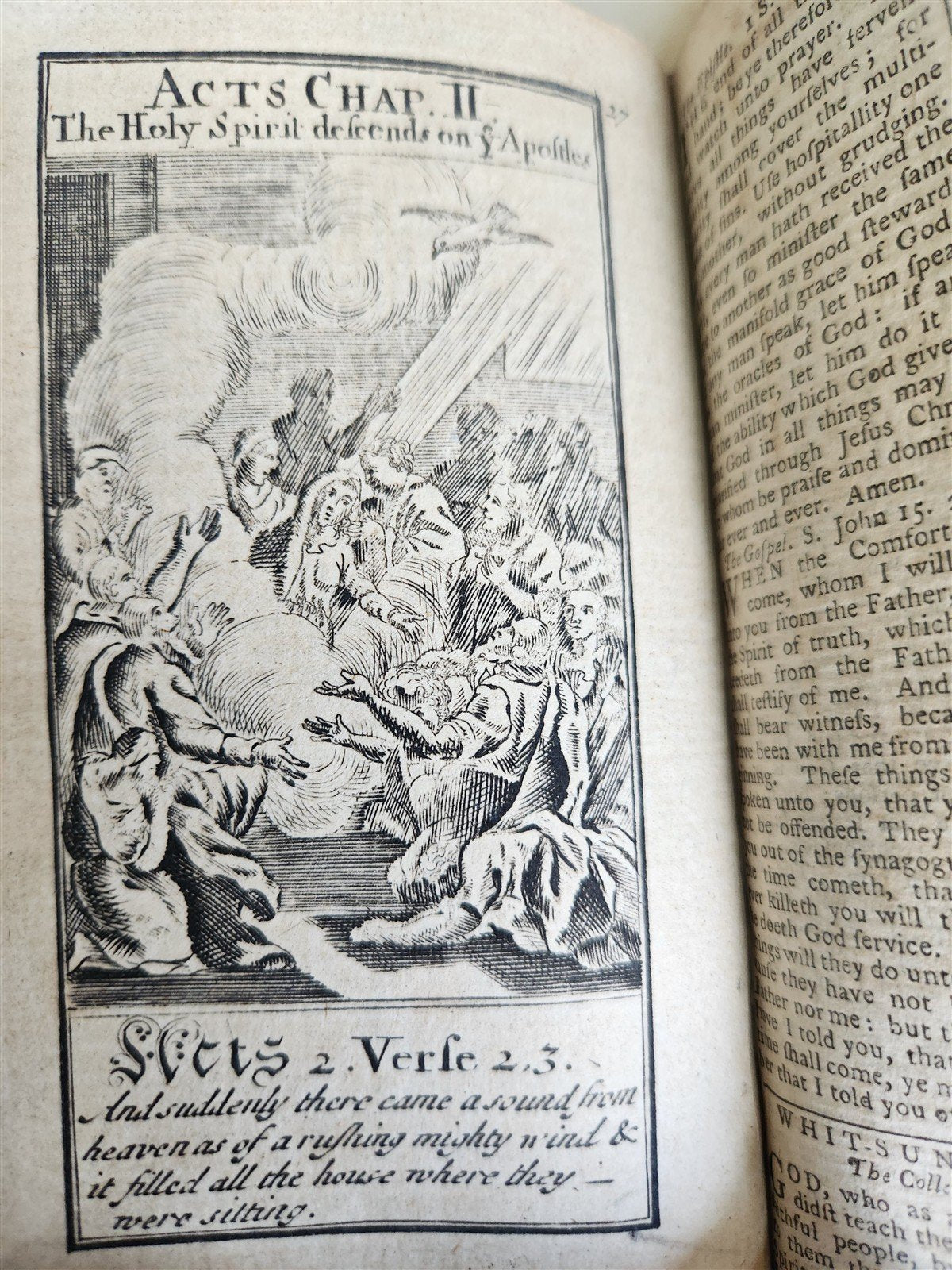 1774 BOOK OF COMMON PRAYER in ENGLISH antique ILLUSTRATED