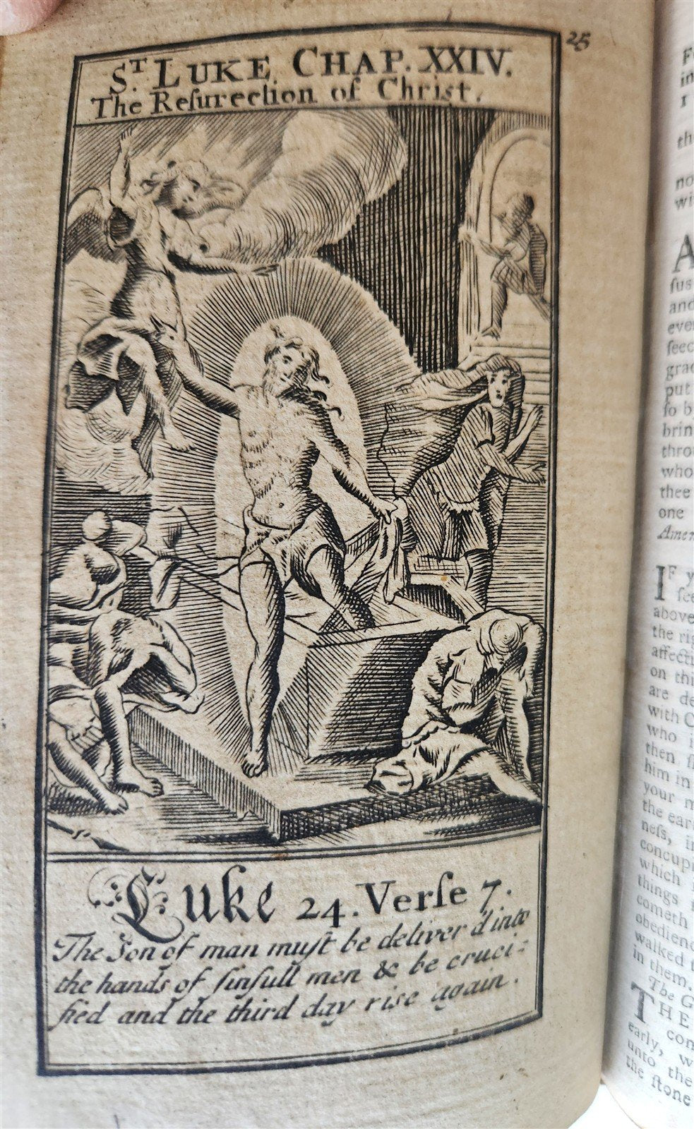 1774 BOOK OF COMMON PRAYER in ENGLISH antique ILLUSTRATED