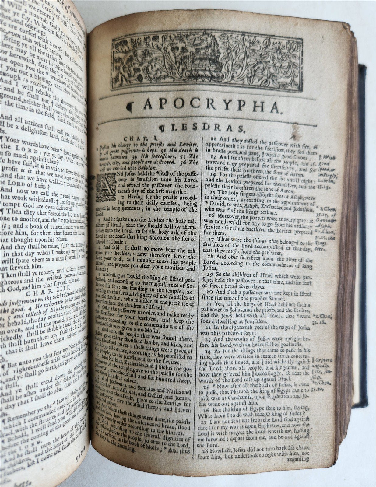 1640 BIBLE in ENGLISH OLD AND NEW TESTAMENT antique ILLUSTRATED