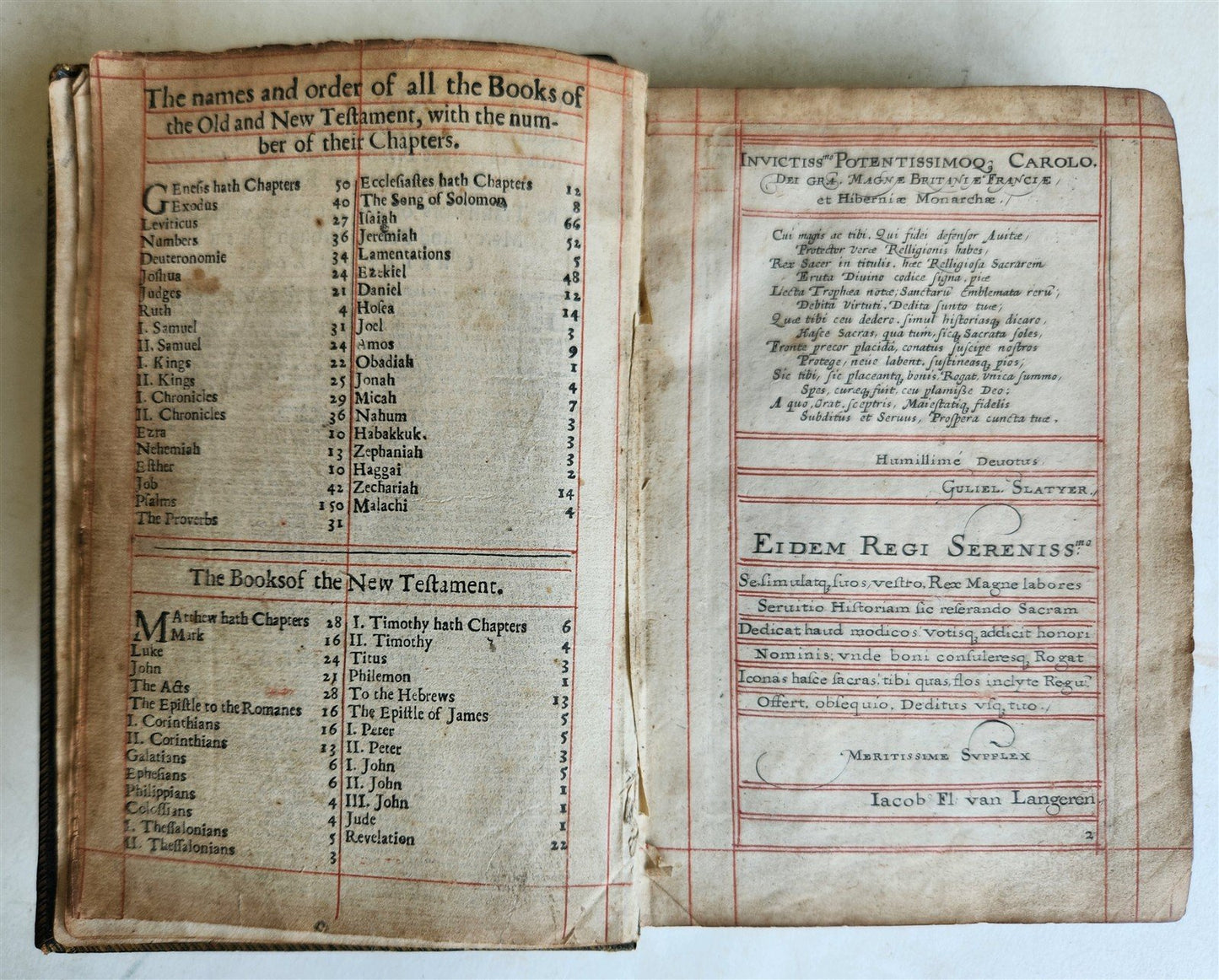 1660 BIBLE in ENGLISH OLD AND NEW TESTAMENT antique