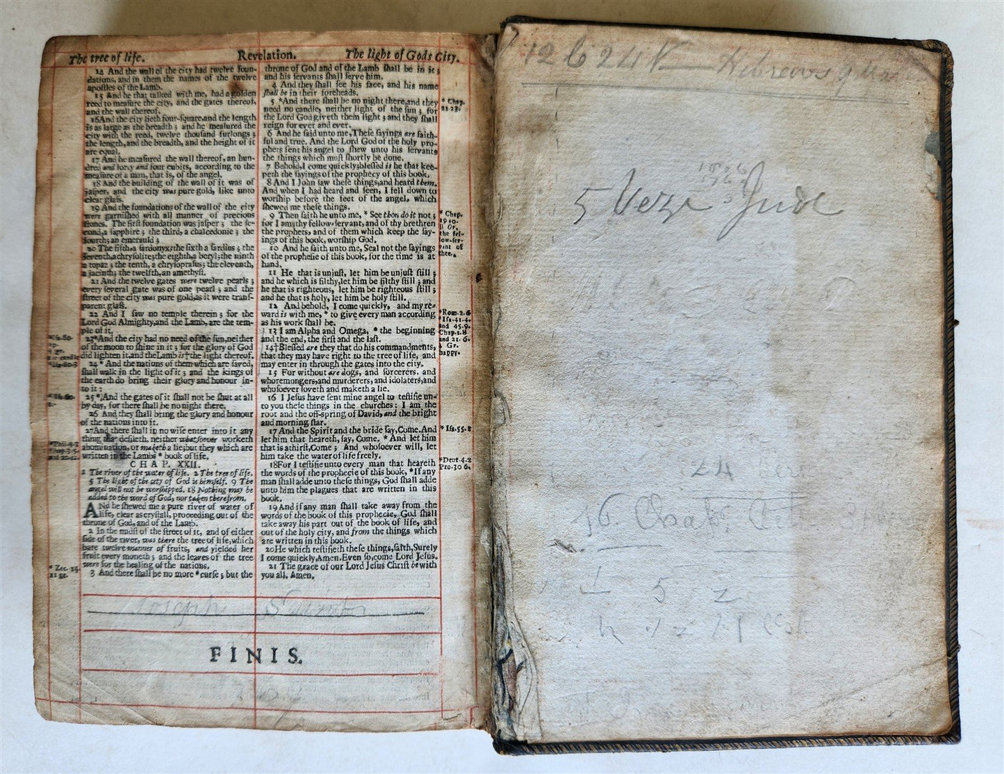 1660 BIBLE in ENGLISH OLD AND NEW TESTAMENT antique
