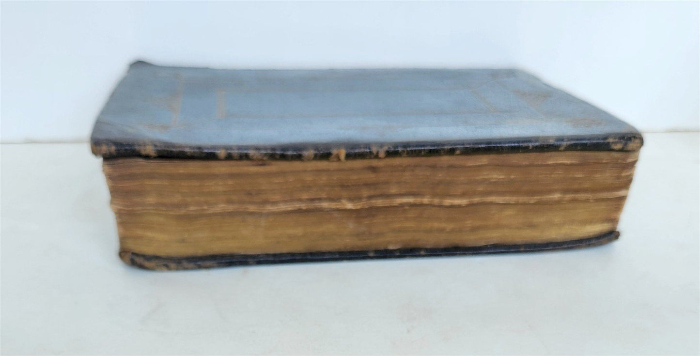 1715 BIBLE in ENGLISH OLD AND NEW TESTAMENT antique Edinburgh SCOTLAND