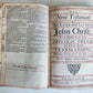 1715 BIBLE in ENGLISH OLD AND NEW TESTAMENT antique Edinburgh SCOTLAND