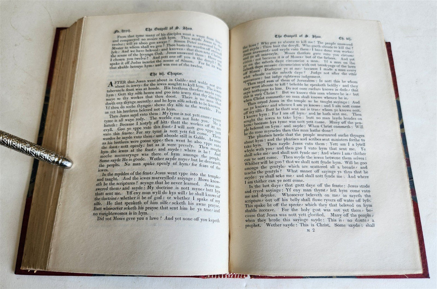 1836 BIBLE in ENGLISH by WILLIAM TYNDALE NEW TESTAMENT antique